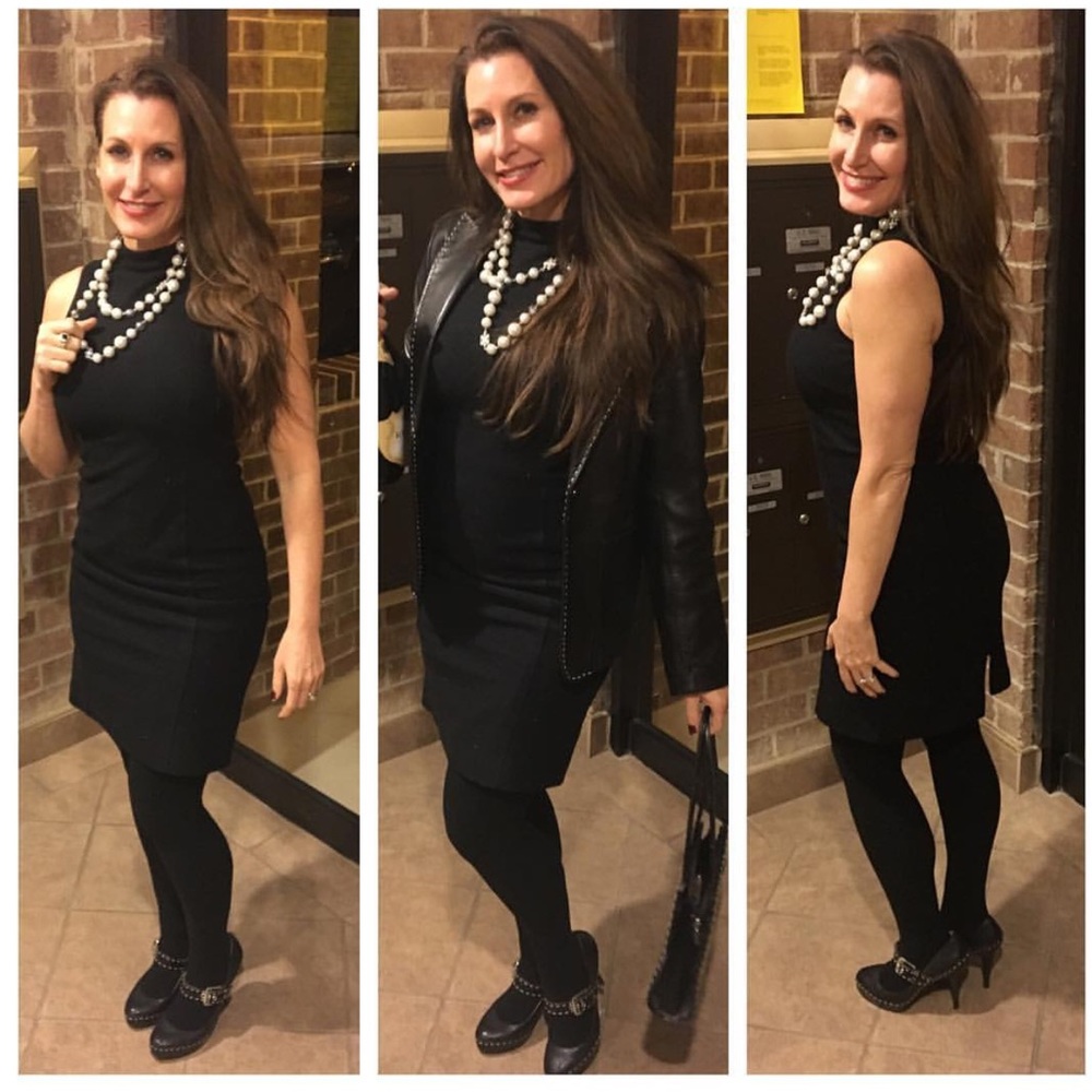 Banana Republic Black wool sweater dress